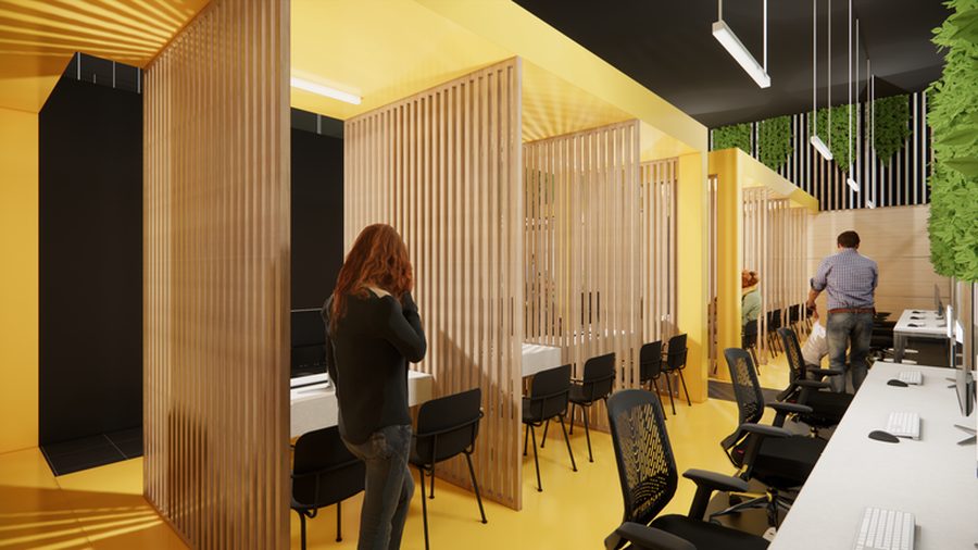 Diseño de agencia de empleo Colsubsidio Bosa